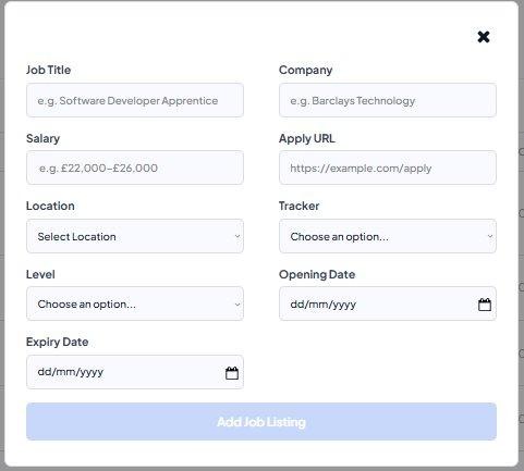 A single modal for adding a new listing — fast, focused, and validated end-to-end.